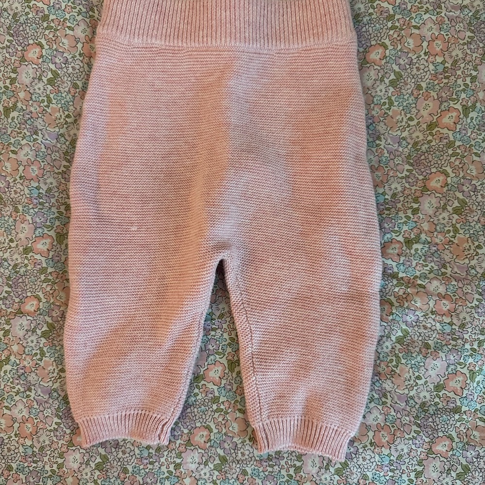 Babycottons Soft Pink Knit Baby Pants
